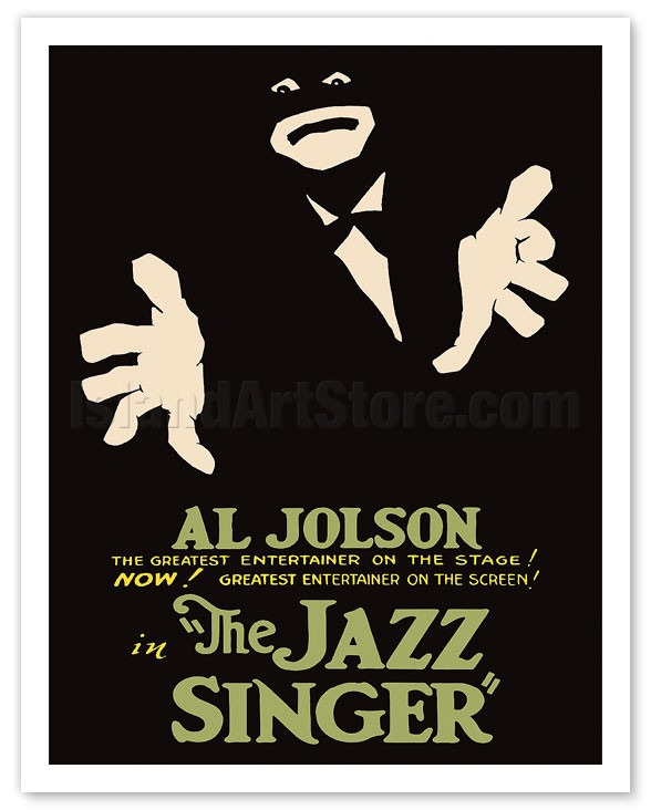 The Jazz Singer - Starring Al Jolson & May McAvoy - c. 1927 - Fine