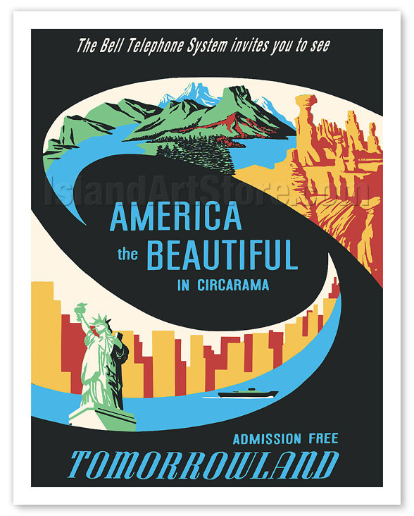 Disneyland - Tomorrowland's America the Beautiful in Circarama - c