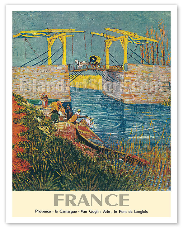 LE PONT-LEVIS D'ARLES リトグラフ　ポスター LE PONT-LEVIS D'ARLES リトグラフ ポスター Levi Strauss CO.