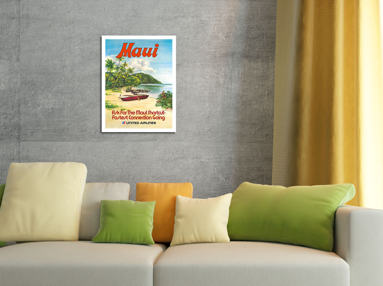 United Airlines Maui - Fine Art Prints & Posters