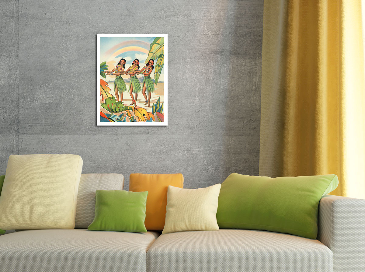 Aloha Nui Loa from Hawaii - Hula Girls - Fine Art Prints & Posters