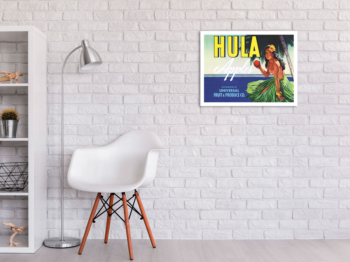 Hula Apples - Vintage Advertisement - Fine Art Prints & Posters