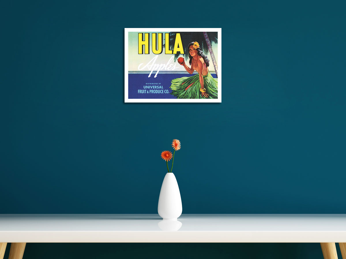 Hula Apples - Vintage Advertisement - Fine Art Prints & Posters