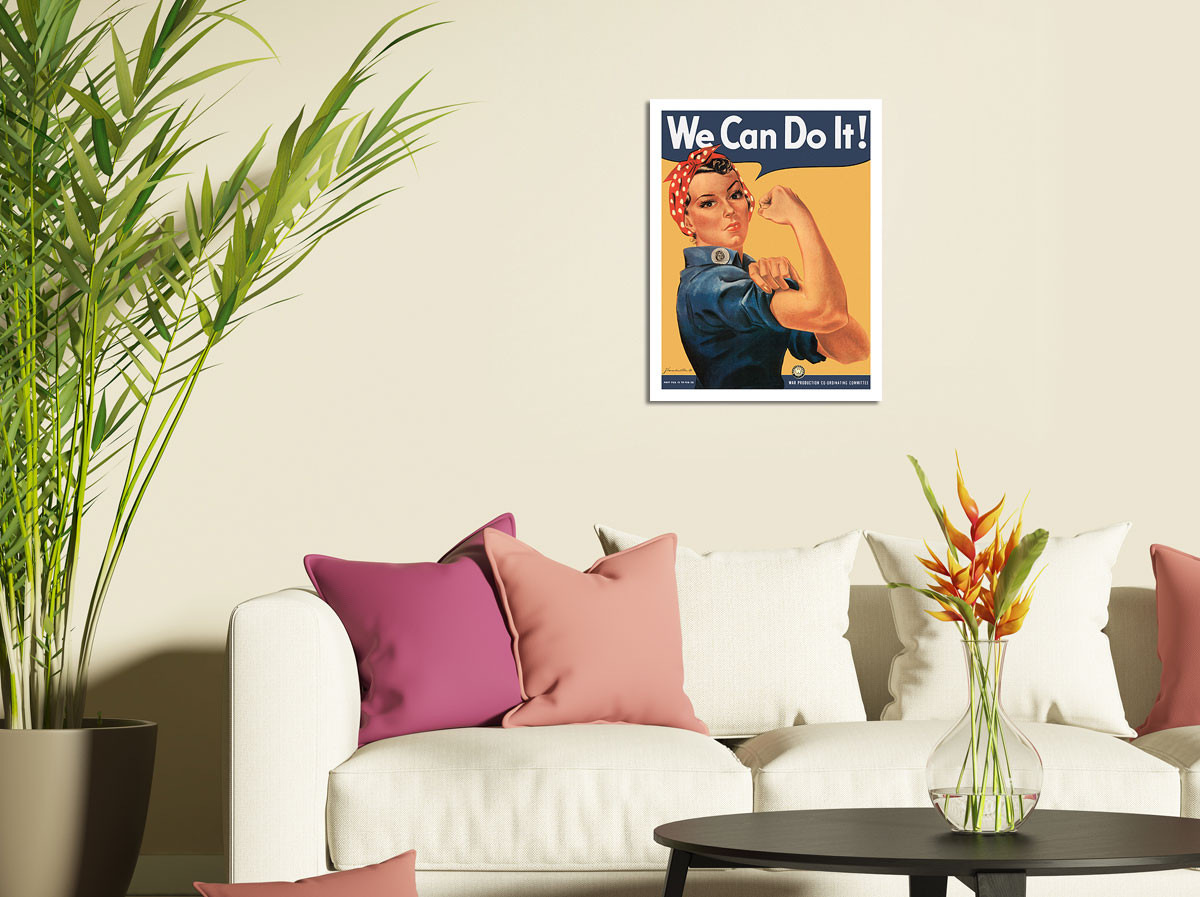 We Can Do It - Rosie the Riveter by James Howard Miller - Fine Art