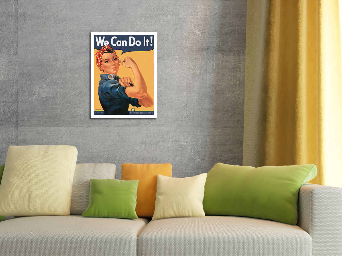 We Can Do It - Rosie the Riveter by James Howard Miller - Fine Art