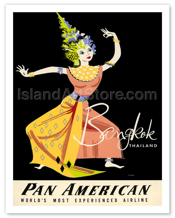 Pan Am Bangkok - Thai Dancer Thailand by Aaron Amspoker - Fine Art