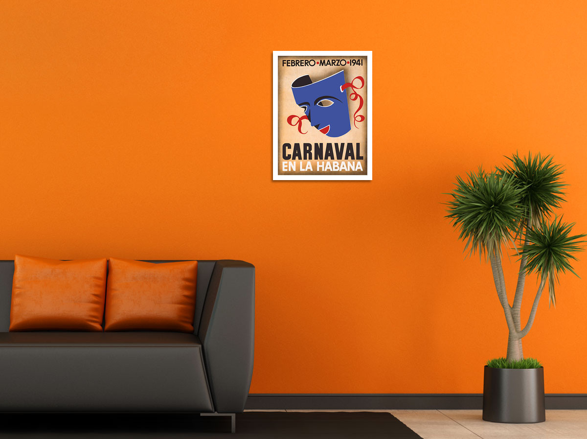 Cuba - Carnaval en la Habana (Carnival in Havana) 1941 - Blue Mask