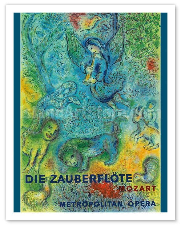 絵画 A Touch of Magic Die Zauberflöte (The Magic Flute) - Mozart - Metropolitan Opera