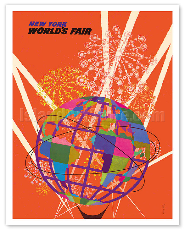 1964 New York World's Fair - Unisphere Globe by David Klein - Fine