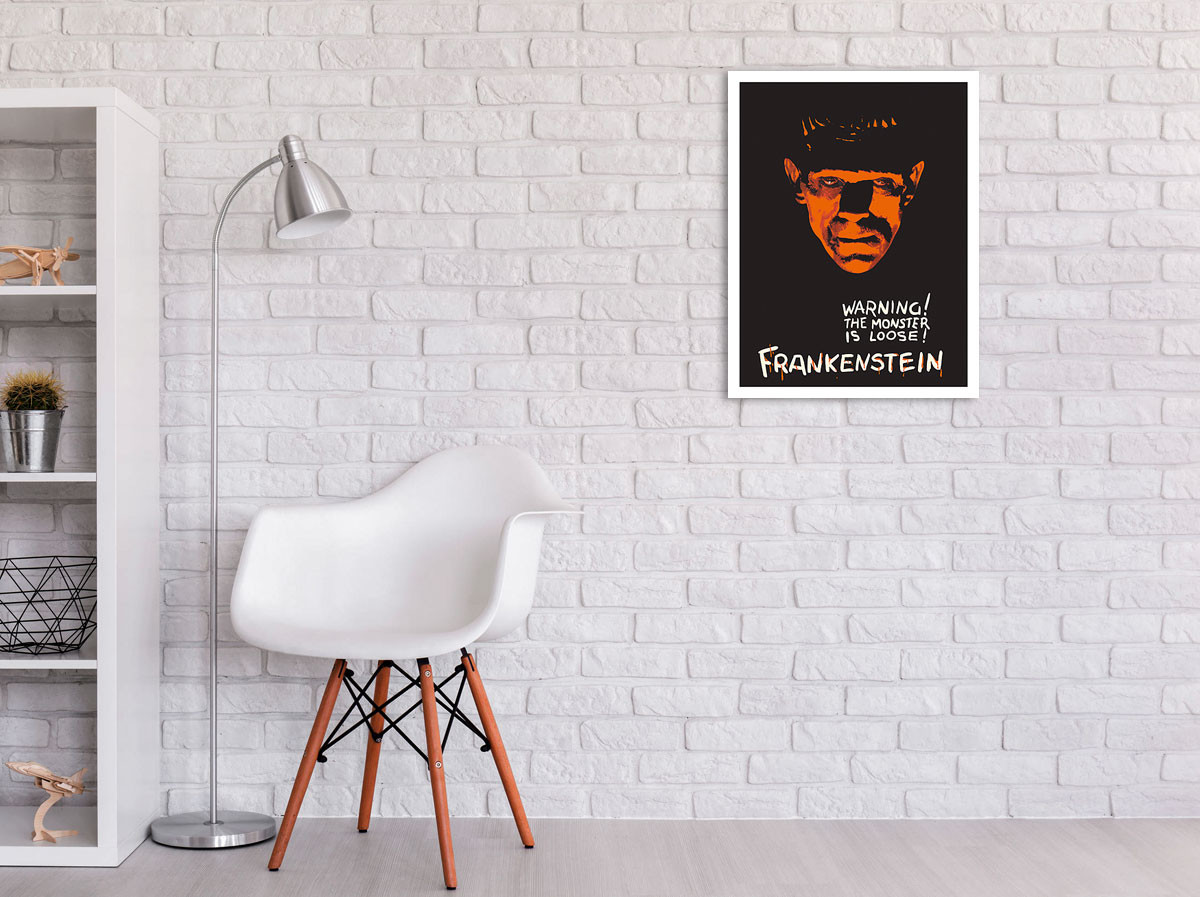 Frankenstein - Warning The Monster Is Loose - c. 1927 by Karoly