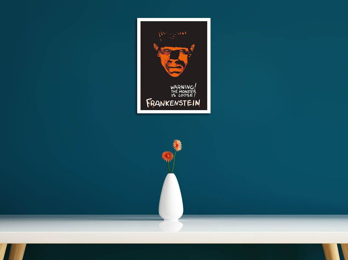 Frankenstein - Warning The Monster Is Loose - c. 1927 by Karoly