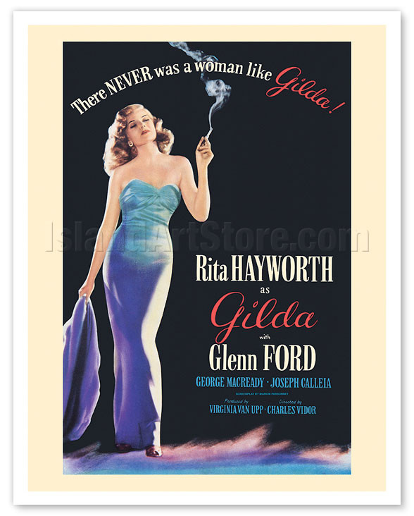 Gilda - Staring Rita Hayworth and Glenn Ford - c. 1946 by Robert