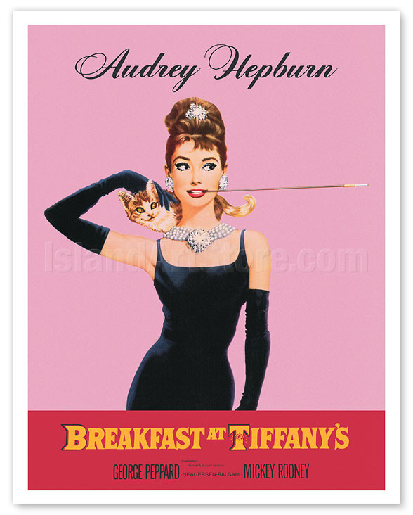 Breakfast at Tiffany's - Audrey Hepburn - c. 1961 by Robert E. McGinnis -  Fine Art Prints & Posters | Pacifica Island Art