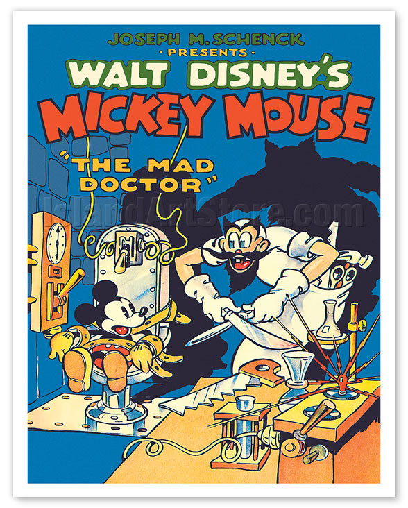 The Mad Doctor - Starring Mickey Mouse - c. 1933 - Vintage Film