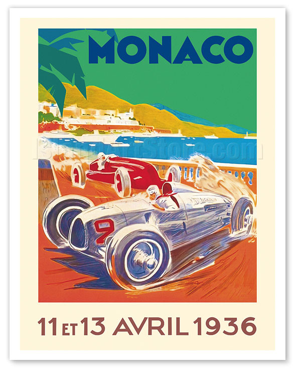 アート・デザイン・音楽 MONACO 19 AVRIL 1931 アート・デザイン・音楽 MONACO 19 AVRIL 1931 Monaco Grand Prix 1931