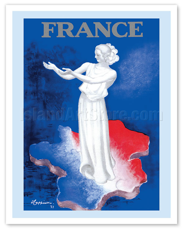 France - Statuary of Marianne - c. 1937 by Leonetto Cappiello