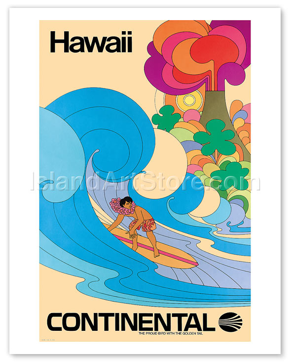 Prints & Posters Hawaiian Collection Hawaiian Vintage Art Surfing — free download