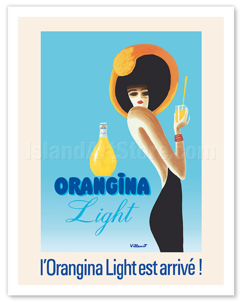 Orangina Light has Arrived! (L’Orangina Light est arrivé!) - Poster by Bernard Villemot