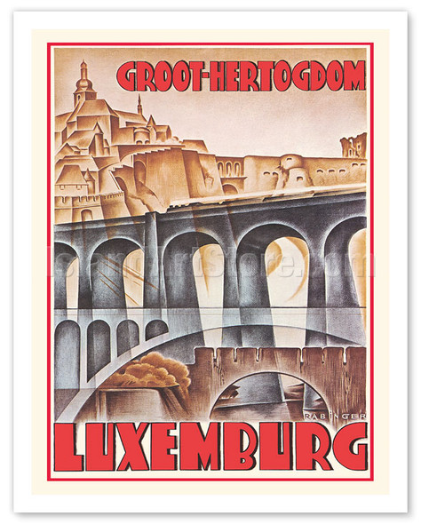 Luxembourg (Luxemburg), Europe - Grand Duchy (Groothertogdom) - c. 1920's - Poster by Harry Rabinger