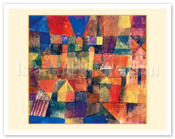 City with the Three Domes - c. 1914 - Poster by Paul Klee