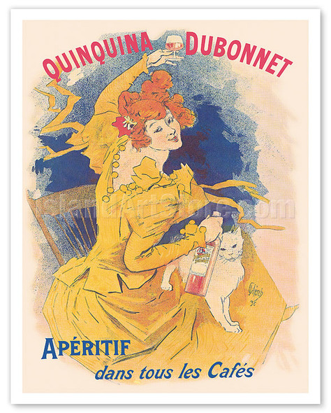 Quinquina Dubonnet - France Quinine Apéritif Wine - c. 1896 - Poster by Jules Chéret