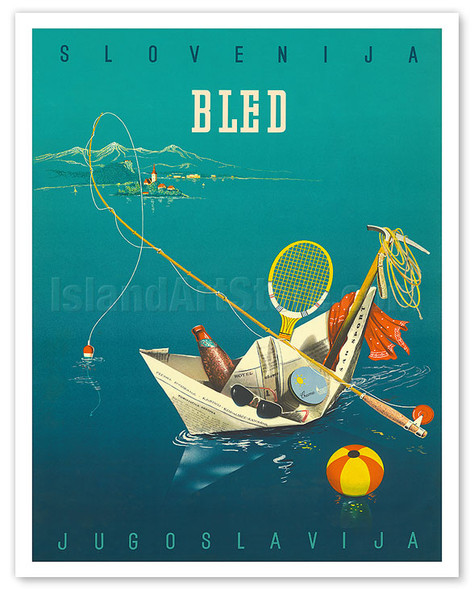 Bled - Slovenia, Yugoslavia - c. 1950's - Poster by Sirec Nosan