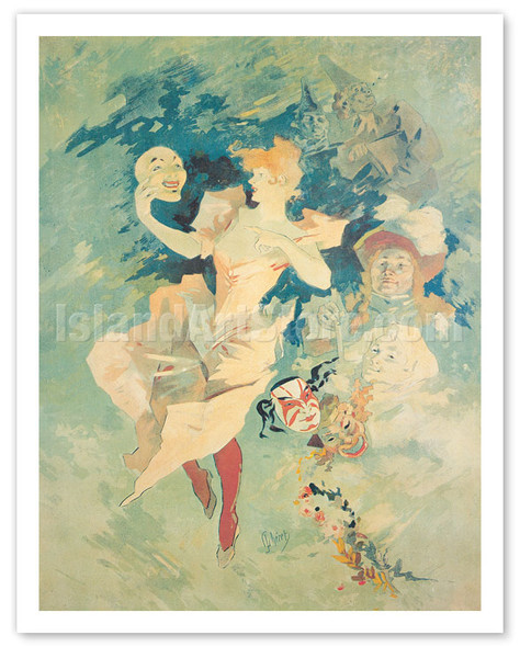 The Comedy (La Comédie) - c. 1891 - Poster by Jules Chéret