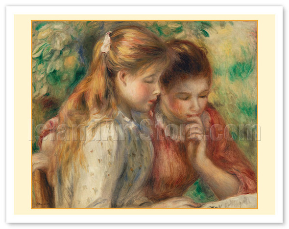 Reading (La Lecture) - c. 1891 - Poster by Pierre-Auguste Renoir