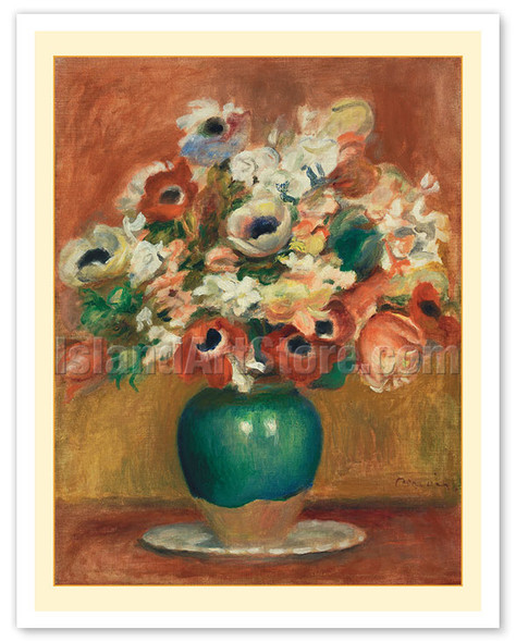 Flowers (Fleurs) - c. 1885 - Poster by Pierre-Auguste Renoir