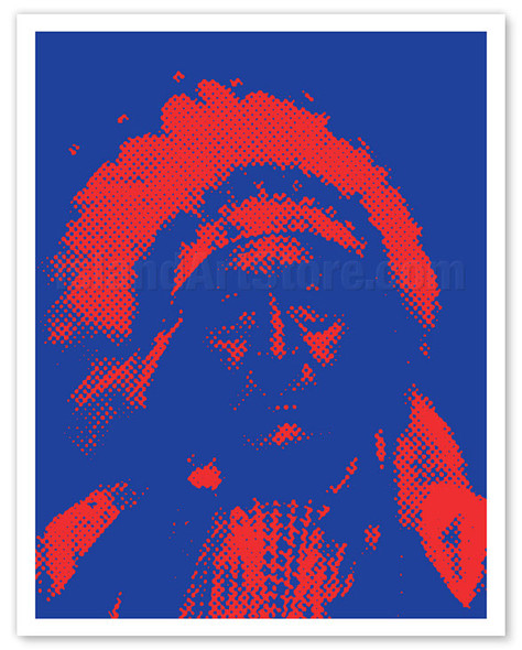 Chief Joseph (Nez Percé) in War Bonnet - North American Indian - c. 1969 - Poster by Willy Reiser