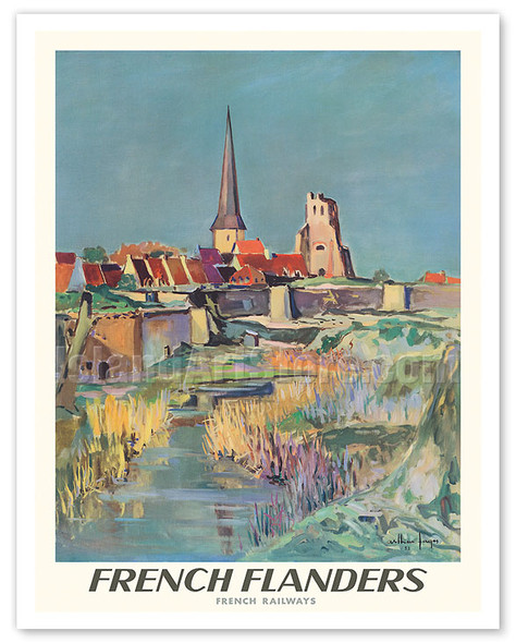 French Flanders - SNCF (French National Railway Company) - c. 1953 - Poster by Arlhen Tager