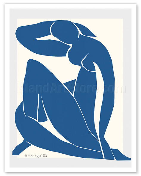 Blue Nude II - c. 1952 - Poster by Henri Matisse