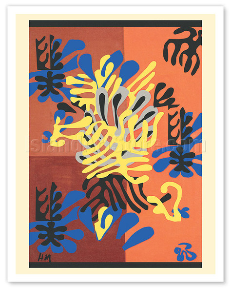 Mimosa - Maquette Textile Design for a Rug - c. 1949 - Poster by Henri Matisse
