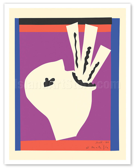 The Sword Swallower - Design Plate XIIIi for Jazz Book - c. 1946 - Poster by Henri Matisse