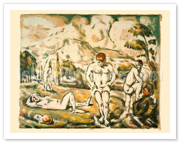 The Bathers - c. 1890 - Poster by Paul Cézanne