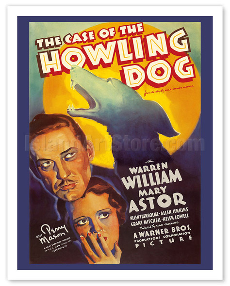 The Case of the Howling Dog - Starring Warren William & Mary Astor - c. 1934 - Vintage Movie Poster