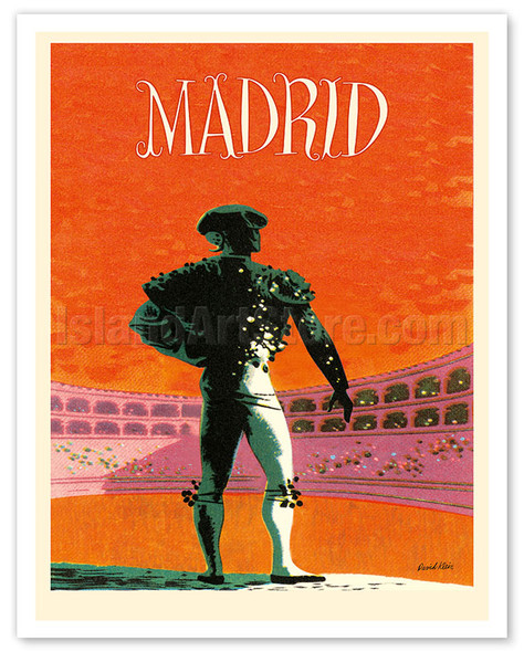 Madrid, Spain - Bullfighter - c. 1954 - Poster by David Klein