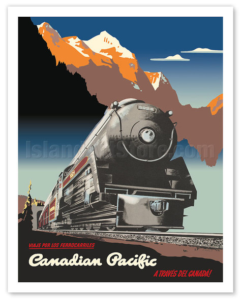 Across Canada (A Través del Canadá) - Canadian Pacific Railway - c. 1947 - Poster by Peter Ewart