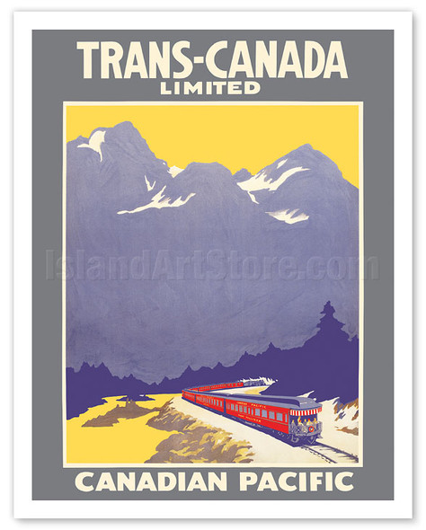Trans-Canada Limited - Canadian Pacific Railway - c. 1925 - Poster by Norman Fraser