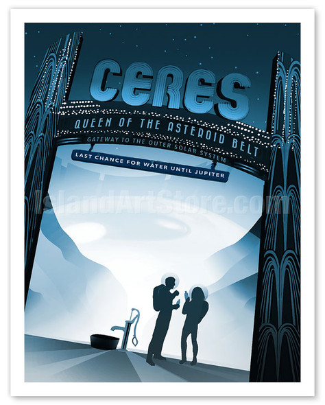 Ceres - Queen of the Asteroid Belt - Poster by Mark Kiver