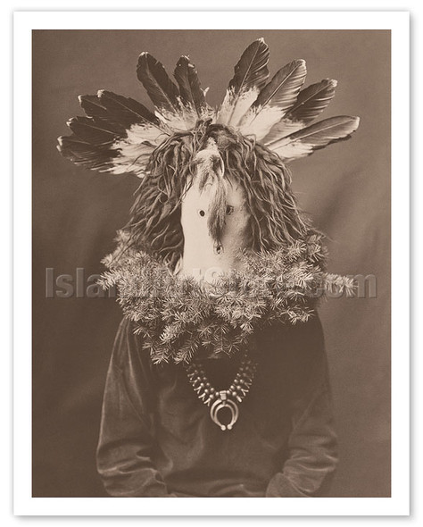 Navajo House God (Haschogan) - The Yebichai Hunchback - c. 1904 - Poster by Edward S. Curtis