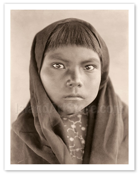 Qahatika Child - The North American Indians - c. 1907 - Poster by Edward S. Curtis