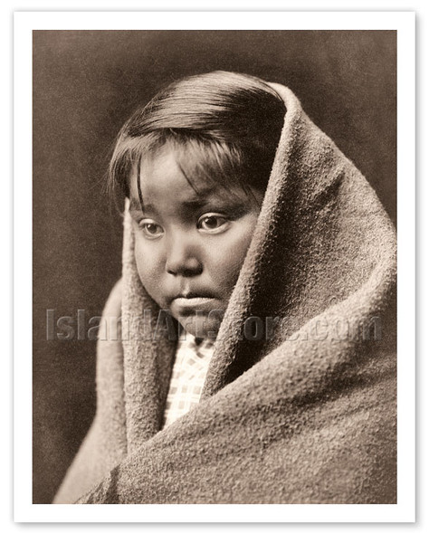 A Child of the Desert - Navajo Tribe - The North American Indians - c. 1904 - Poster by Edward S. Curtis