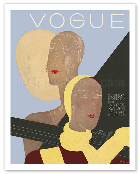 Fashion Magazine - January 1, 1931 - Poster by Eduardo Garcia Benito