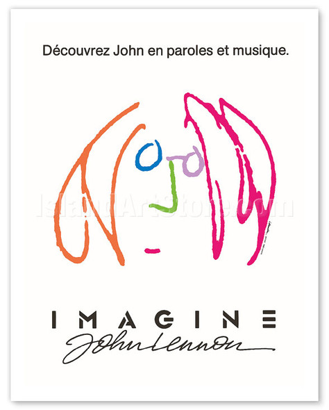 Imagine - Starring the Beatles' John Lennon - Discover John in Words and Music - Poster by John Lennon