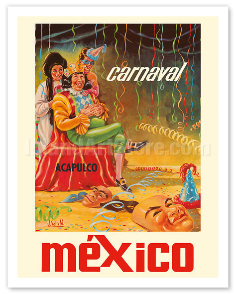 Acapulco, Mexico - Carnaval - c. 1966 - Poster by J. Solis M.