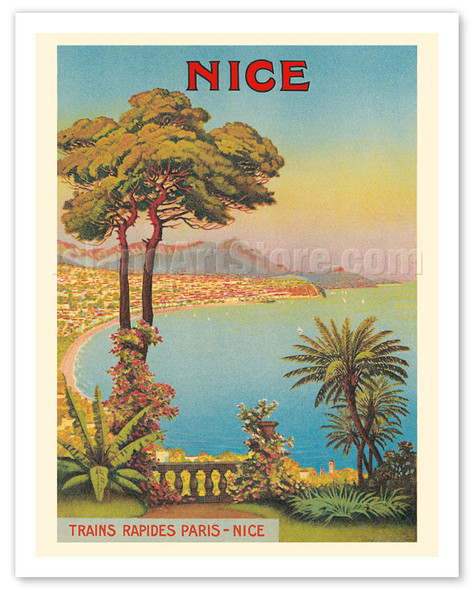 Nice, France - Cote d'Azur - French Riveria - c. 1900 - Poster by Morel De Tangry