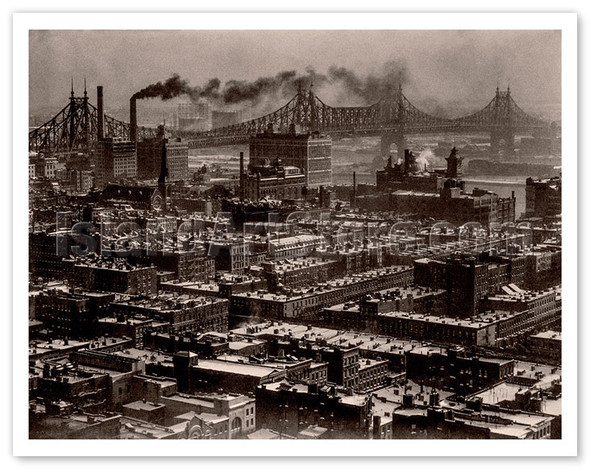 From Room 3003 at the Hotel Shelton New York - Looking Northeast - c. 1927 - Poster by Alfred Stieglitz