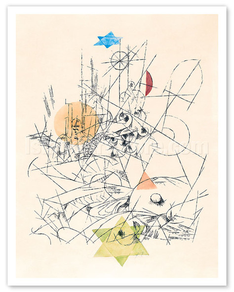 Hope and Destruction (Zerstörung und Hoffnung) - c. 1916 - Poster by Paul Klee