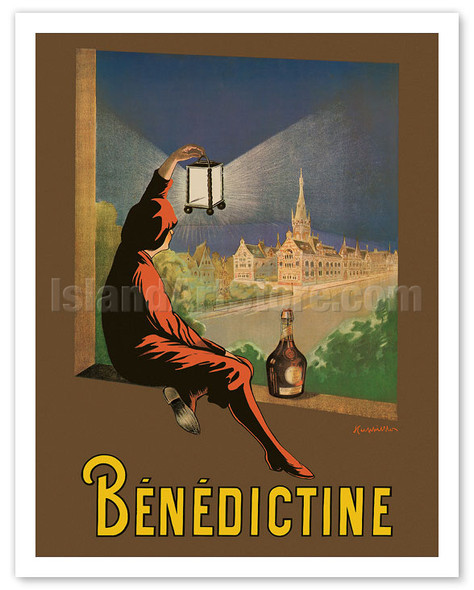 Bénédictine Liqueur - Benedictine Palace in Fécamp, France - c. 1928 - Poster by Leonetto Cappiello